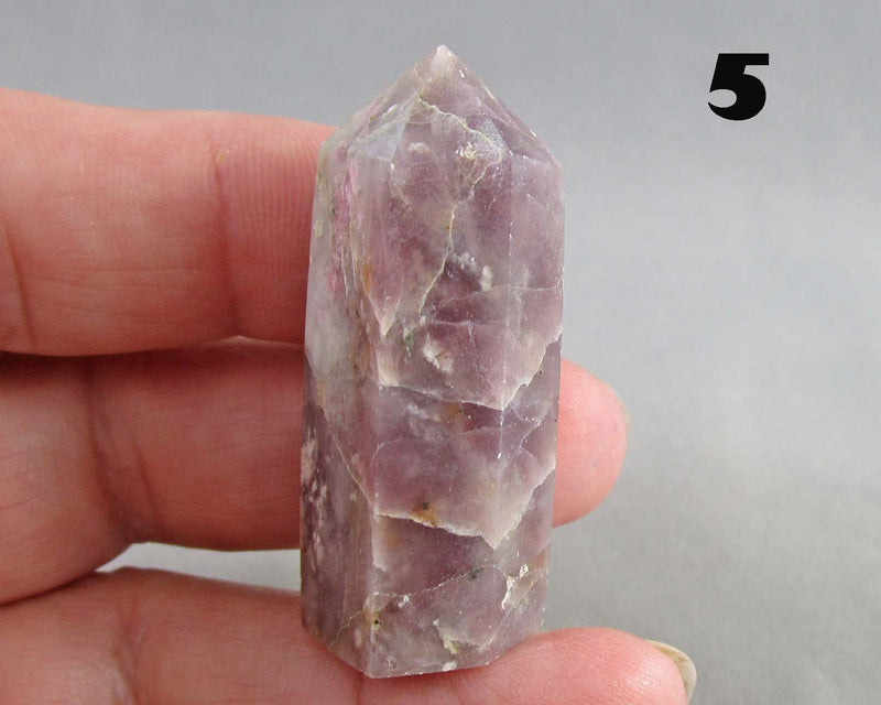 You Choose!  Gemstone Towers - Plum Blossom Tourmaline or Amethyst
