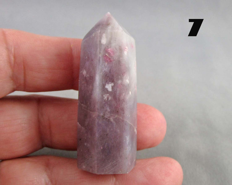 You Choose!  Gemstone Towers - Plum Blossom Tourmaline or Amethyst