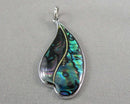 Abalone Gemstone Pendant (Vintage) H047-12