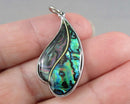 Abalone Gemstone Pendant (Vintage) H047-12