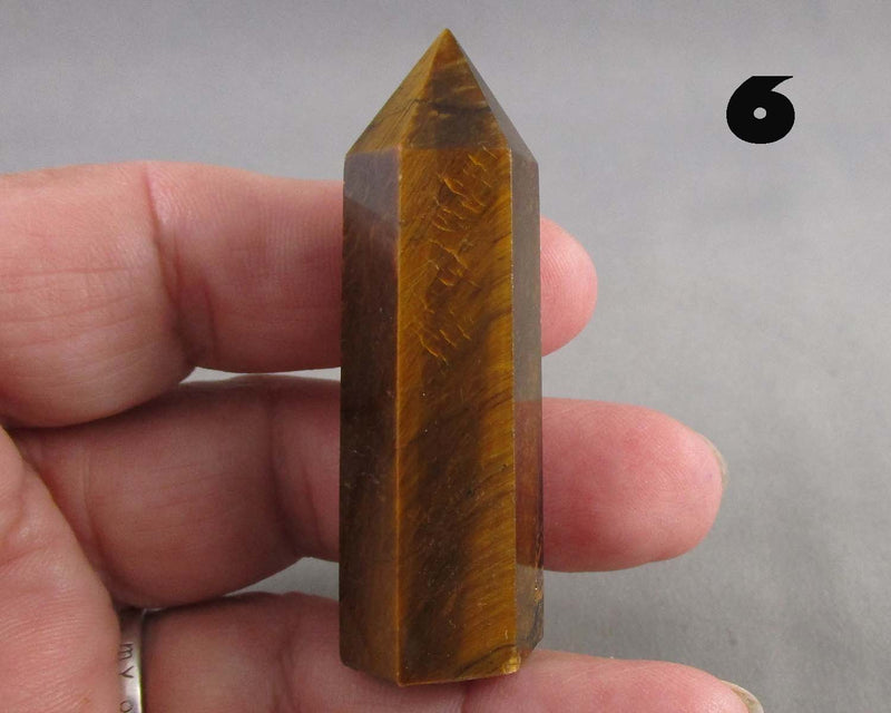 You Choose!  Gemstone Towers - Obsidian or Tiger Eye