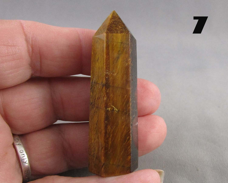 You Choose!  Gemstone Towers - Obsidian or Tiger Eye