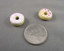 Porcelain Donut Beads 2pc C722
