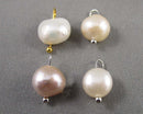 Natural Pearl Charms 8mm 4pc C725