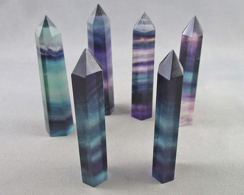 You Choose!  Gemstone Towers - Rainbow Fluorite