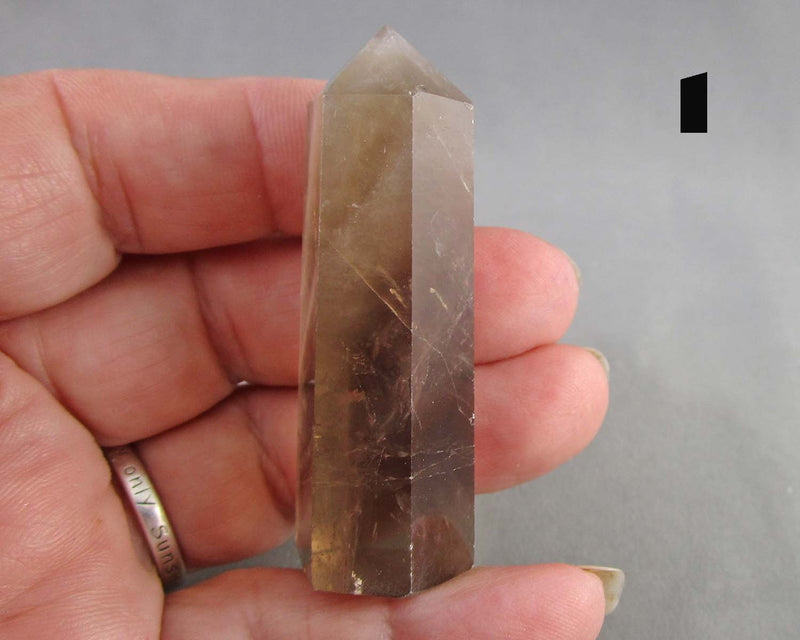 You Choose!  Gemstone Towers - Fluorescent Syenite & Smoky Quartz
