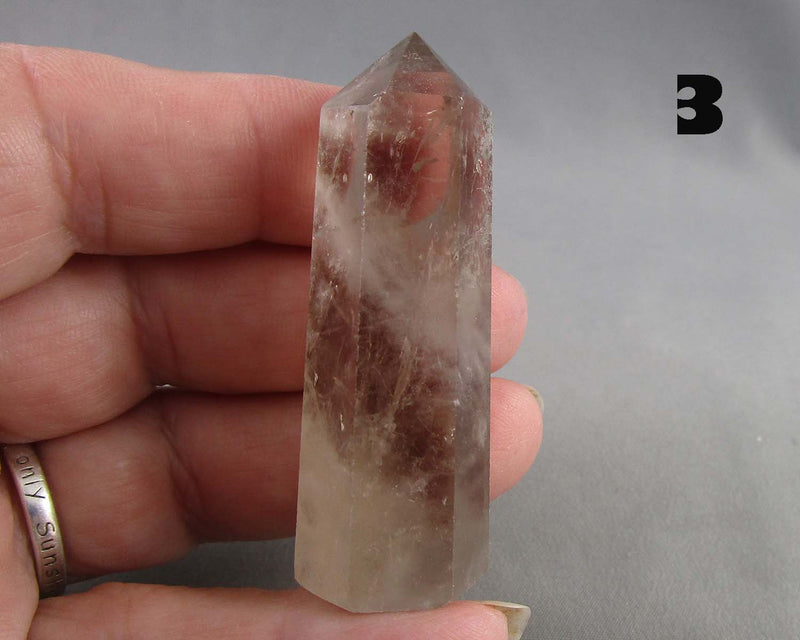 You Choose!  Gemstone Towers - Fluorescent Syenite & Smoky Quartz