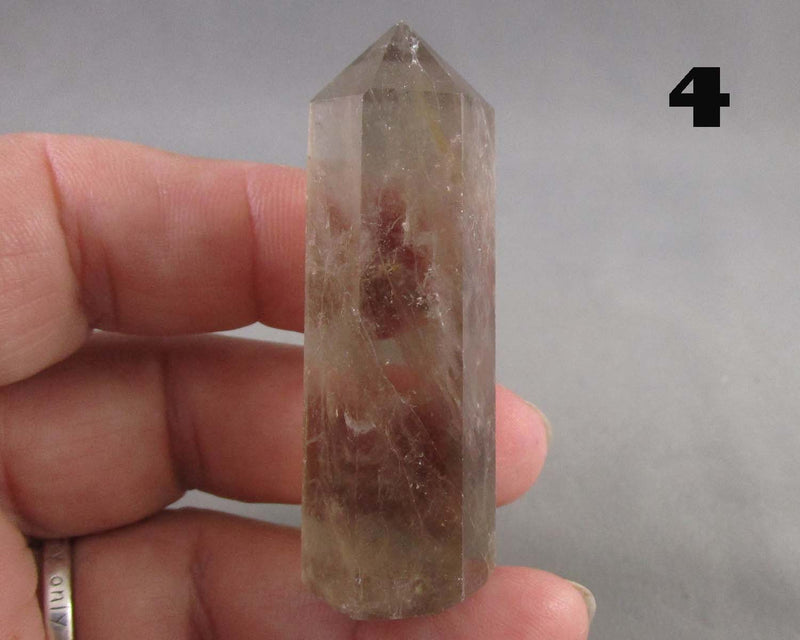 You Choose!  Gemstone Towers - Fluorescent Syenite & Smoky Quartz