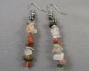 Mixed Gemstone Earrings Vintage H048-22