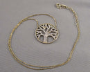 14K Gold over Sterling Silver Tree of Life Pendant Necklace H048-27
