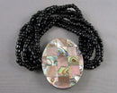 Abalone Gemstone Bracelet (Vintage) H048-29