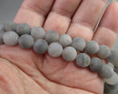 Smoky Quartz Beads Round Frosted Various Sizes