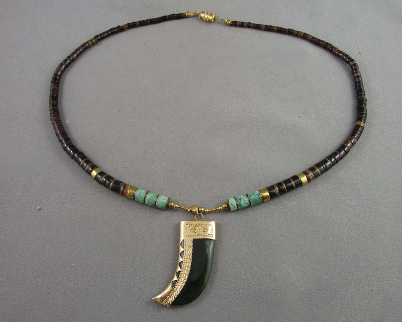 Jade Necklace (Vintage) B128-1