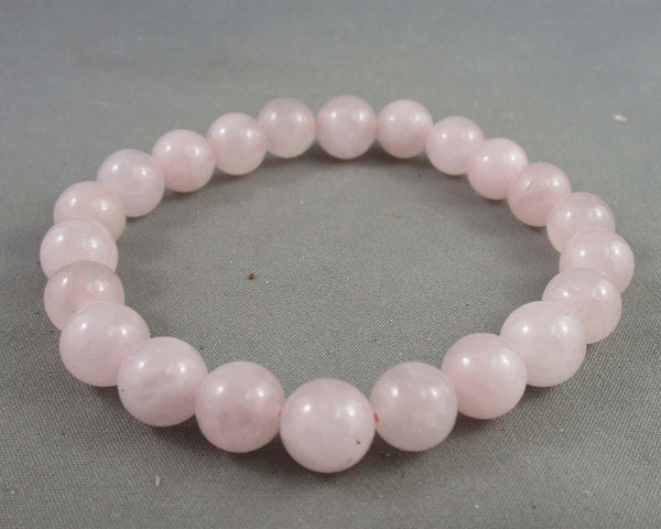 Rose Quartz Gemstone Bracelet B128-5 (Vintage)