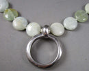 Aquamarine Pendant Necklace 925 Sterling Silver (Vintage) H049-21