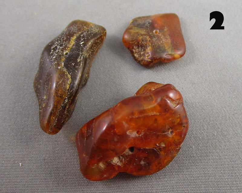 You Choose! Natural Amber Stones (Drilled) DROP 1