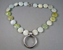 Aquamarine Pendant Necklace 925 Sterling Silver (Vintage) H049-21