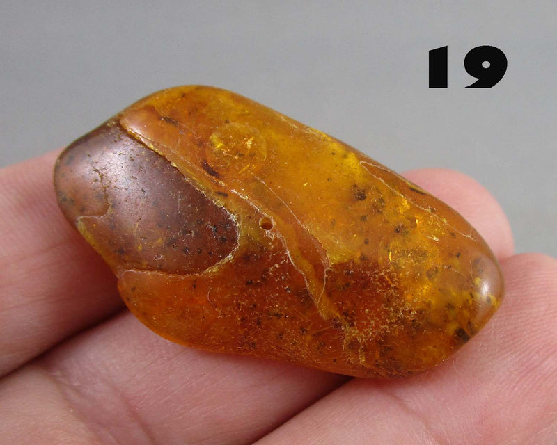 You Choose! Natural Amber Stones (Drilled) DROP 1