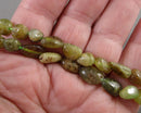 Green Garnet Nugget Beads C731