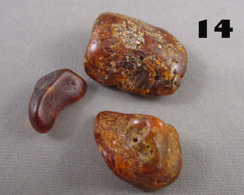 You Choose! Natural Amber Stones (Drilled) DROP 2