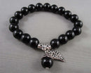 Black Obsidian Gemstone Bracelet Z010