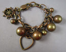 Bronze Tone Charm Bracelet H056-1