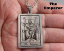 You Choose!  Stainless Steel Major Arcana Tarot Card Pendants!