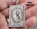 You Choose!  Stainless Steel Major Arcana Tarot Card Pendants!