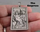 You Choose!  Stainless Steel Major Arcana Tarot Card Pendants!