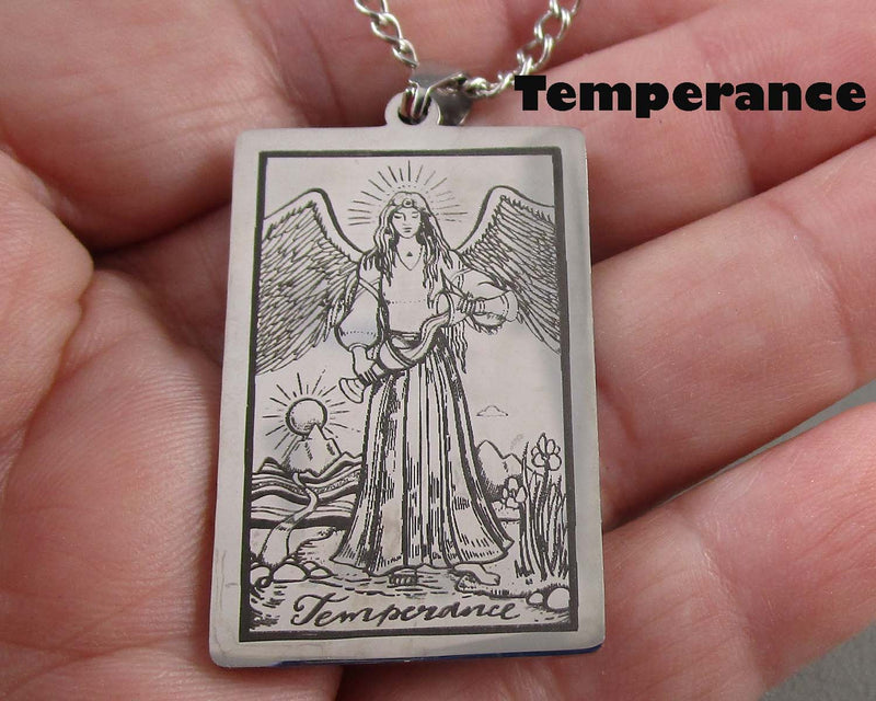 You Choose!  Stainless Steel Major Arcana Tarot Card Pendants!