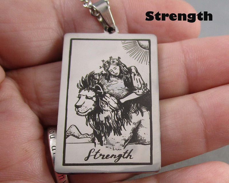 You Choose!  Stainless Steel Major Arcana Tarot Card Pendants!