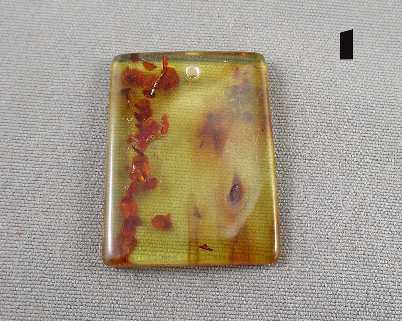 You Choose!  Polished Amber Drilled Cabochons