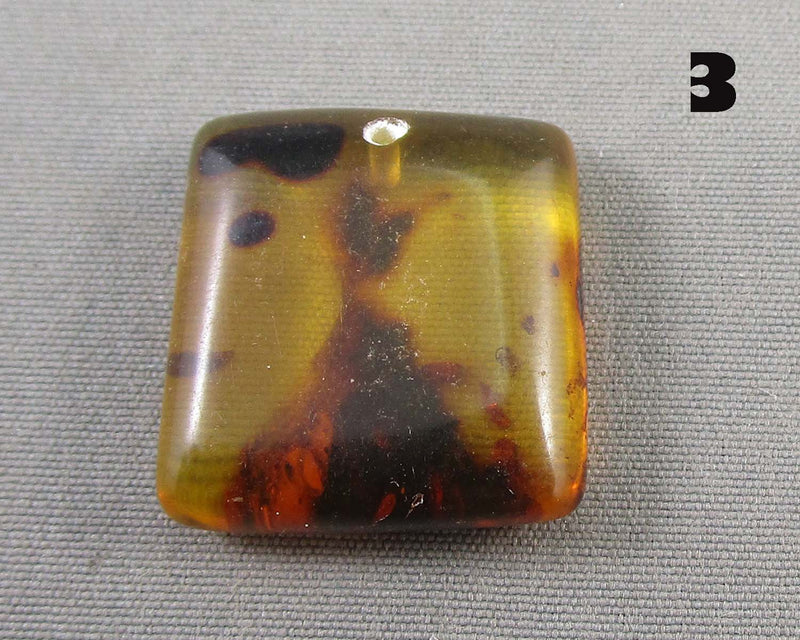 You Choose!  Polished Amber Drilled Cabochons