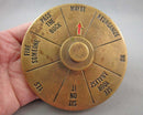 RARE!  Solid Brass Executive Decision Spinner (Vintage)