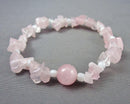 Rose Quartz Gemstone Bracelet Vintage H005-1