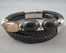 Agate Gemstone Bracelet Vintage H005-6