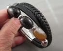 Agate Gemstone Bracelet Vintage H005-6