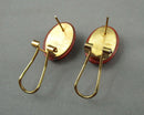 Red Jasper Earrings (Vintage) H005-16