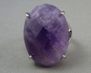 Amethyst Faceted Gemstone Ring H005-18