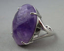 Amethyst Faceted Gemstone Ring H005-18