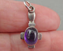 Amethyst Gemstone Pendant 925 Sterling Silver (Vintage) H005-20
