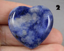 You Choose!  Gemstone Heart Worry Stones
