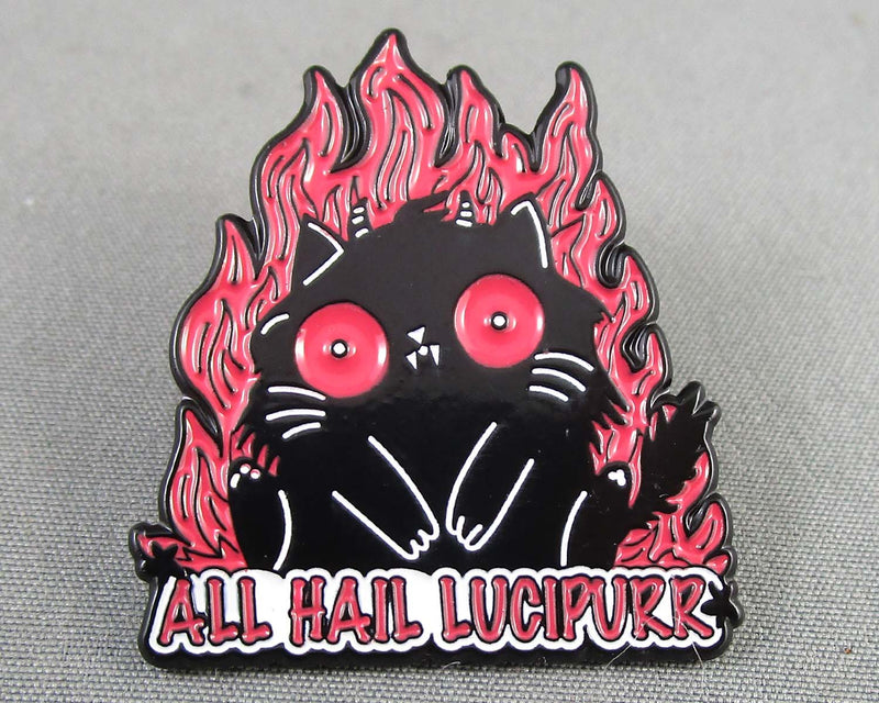 "All Hail Lucipurr" Enamel Pin 1pc (BIN 46)