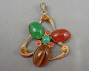 Mixed Gemstone Pendant B058-3