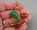 Mixed Gemstone Pendant B058-3