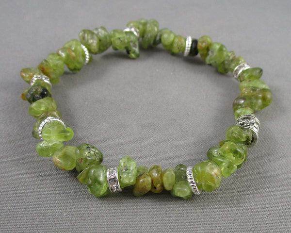 Peridot Gemstone Bracelet (Vintage) H037-18