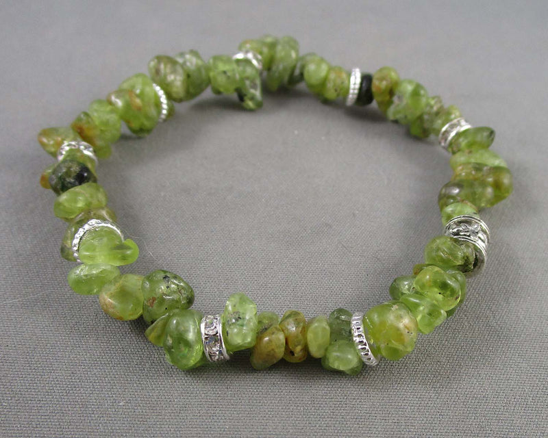 Peridot Gemstone Bracelet (Vintage) H037-18