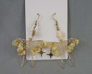 Citrine Butterfly Gemstone Earrings Z085