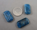 Blue Apatite Drilled Cabochon 28x15mm 1pc C735
