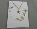 Opal Gemstone Turtle Pendant 18K Gold Plated Z086